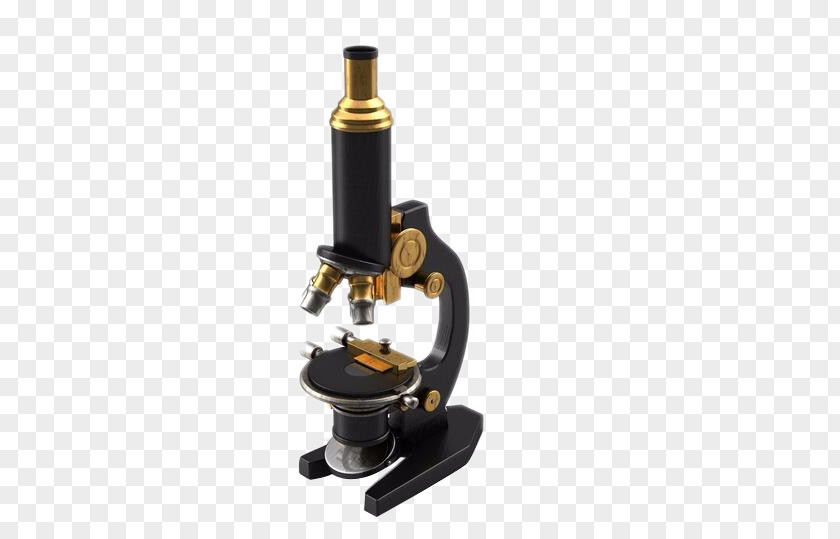Black Microscope Optical PNG