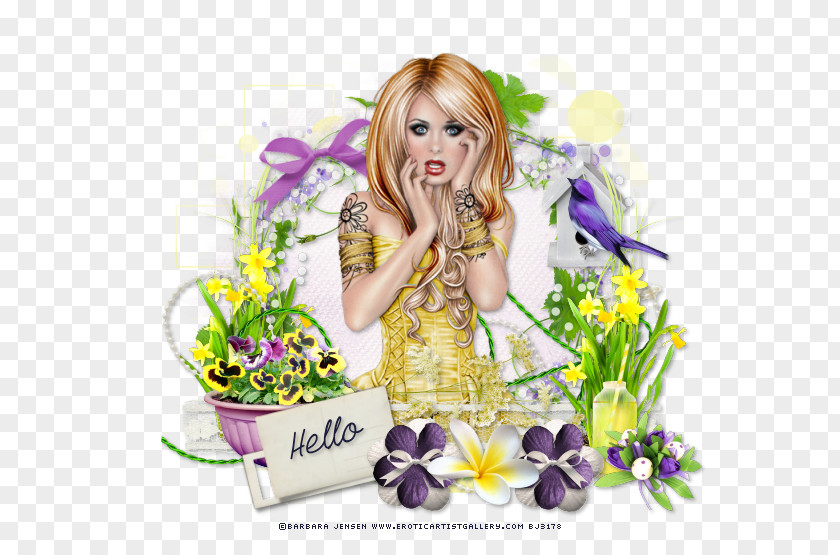 Flower Floral Design Easter Bunny PaintShop Pro PNG