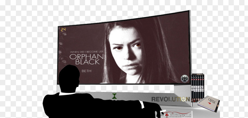 Orphan Black Display Device Advertising Web Banner PNG