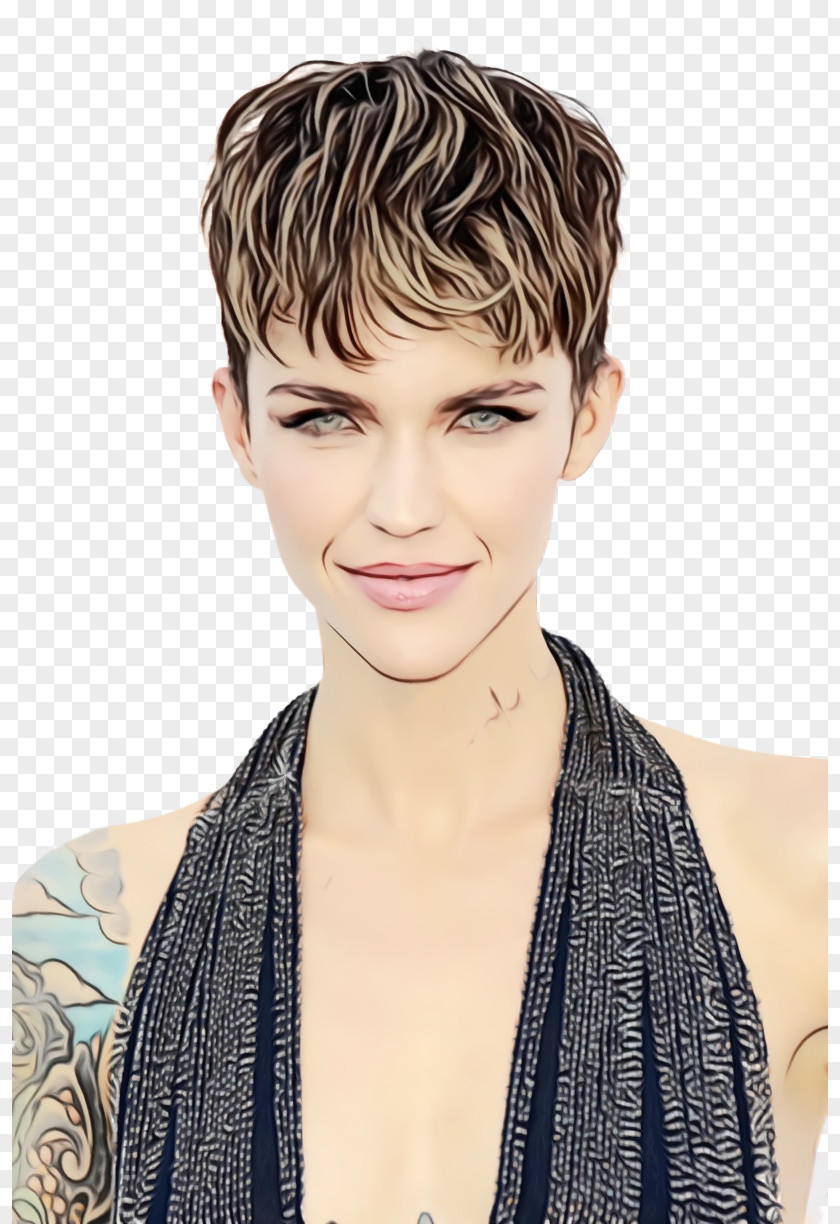 Ruby Rose Pixie Cut Celebrity Model Actor PNG