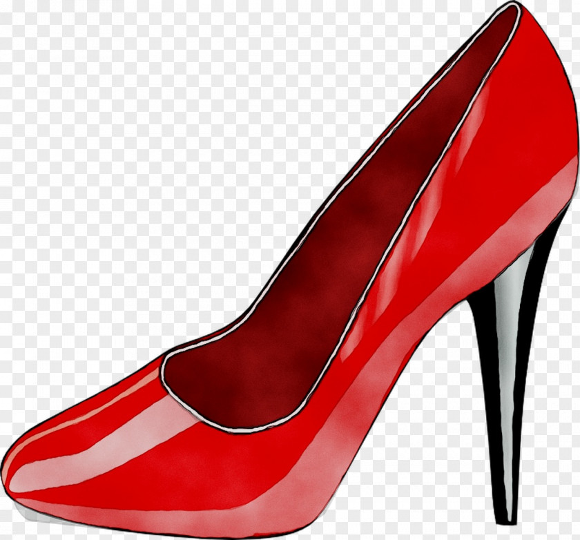 Stiletto Heel Red Shoe VICES Black PNG
