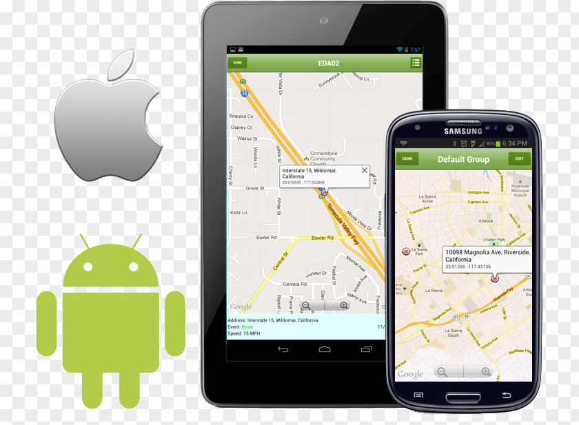 Android GPS Navigation Systems Tracking Unit Vehicle System Mobile Phone PNG