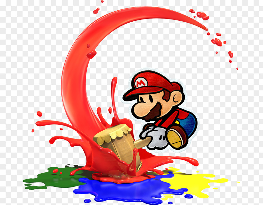 Mario Paper Mario: Color Splash Super Bros. Wii PNG