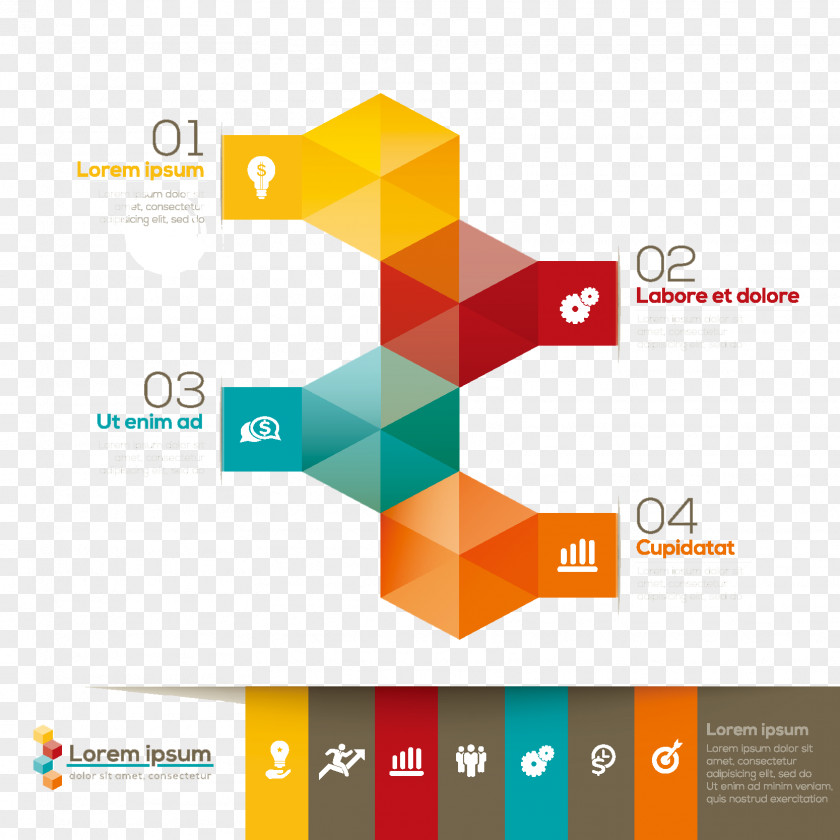 PPT Chart Page Layout Flat Design Infographic PNG