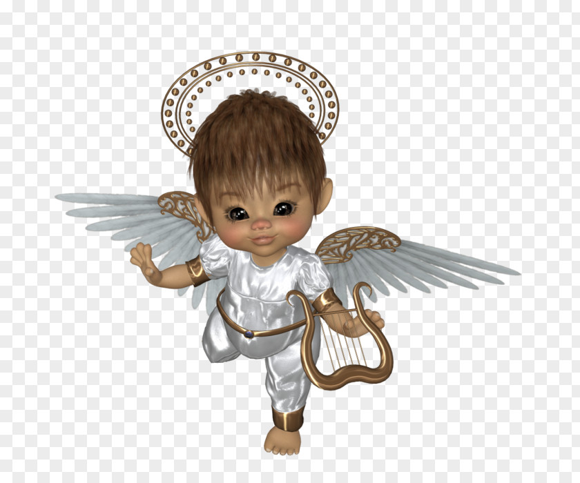 Angel Baby Figurine Legendary Creature Doll Character Supernatural PNG