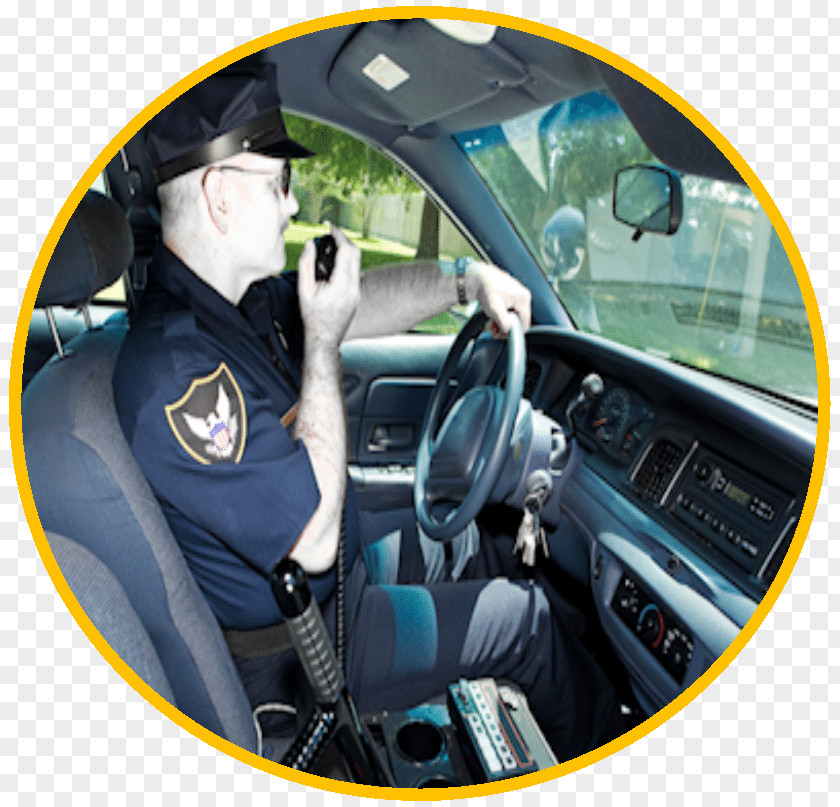 Car Police Officer In Motor Vehicle Steering Wheels PNG