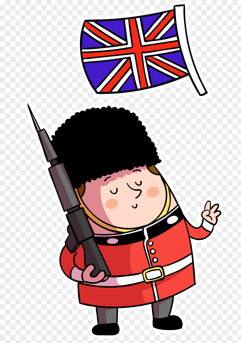 Cartoon British Flag Knight Of The United Kingdom National PNG