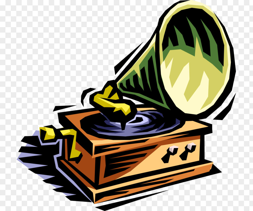 Gramophone Symbol Clip Art Illustration Phonograph Vector Graphics Image PNG
