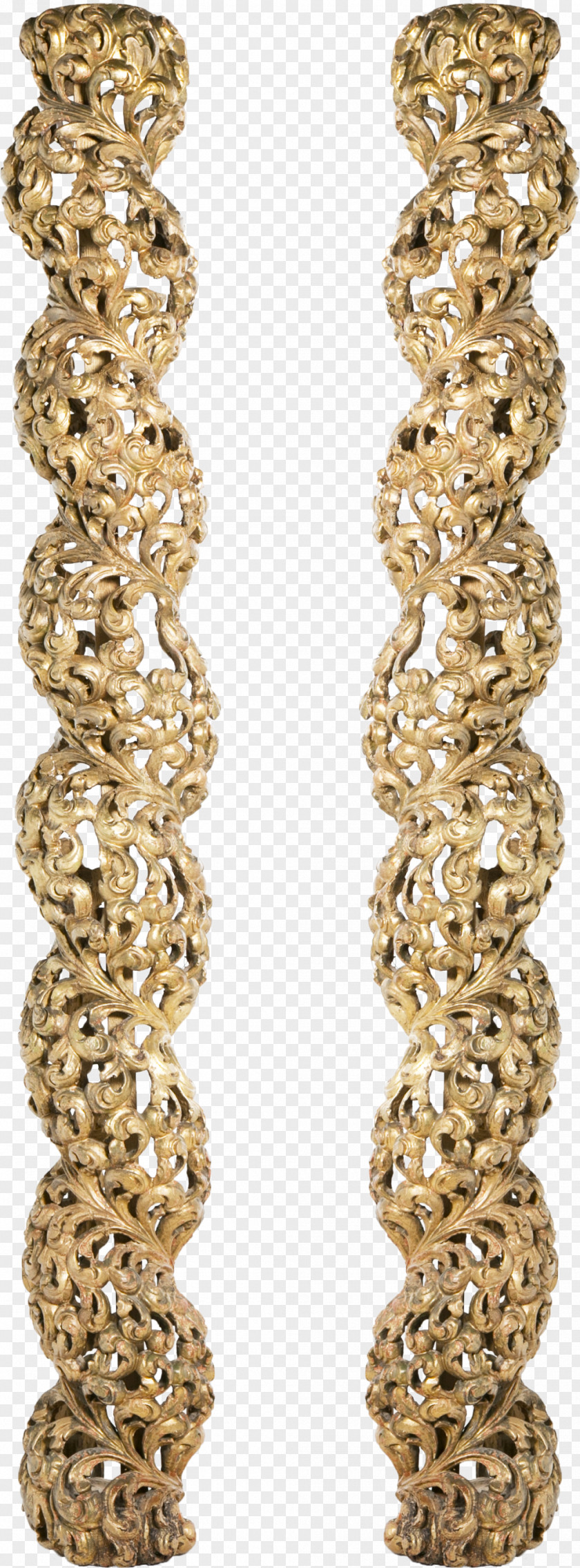 Baroque Earring Column Wood Jewellery PNG