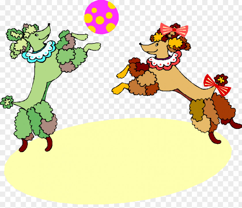 Circus Poodle Animation Clip Art PNG