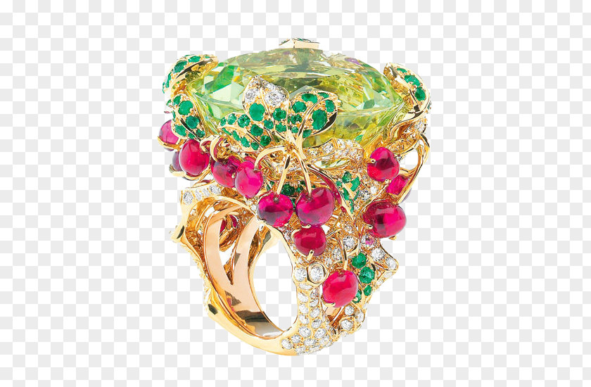 Flowers Gemstone Rings Jewellery Ring Costume Jewelry Christian Dior SE PNG