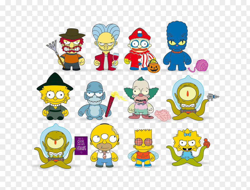 Homer Simpson Treehouse Of Horror Action & Toy Figures Maggie Kidrobot PNG
