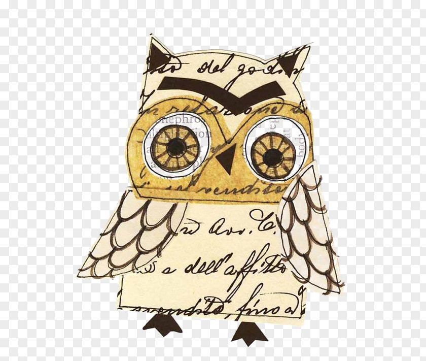 Mosaic Owl Little Bird Animal Illustration PNG