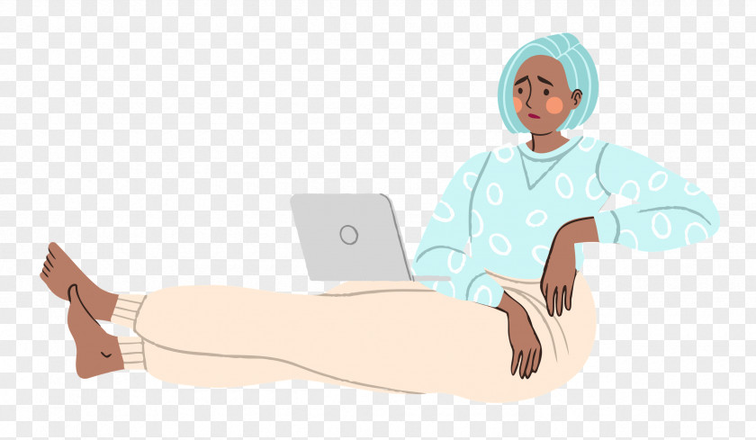 Relaxing Lady Woman PNG