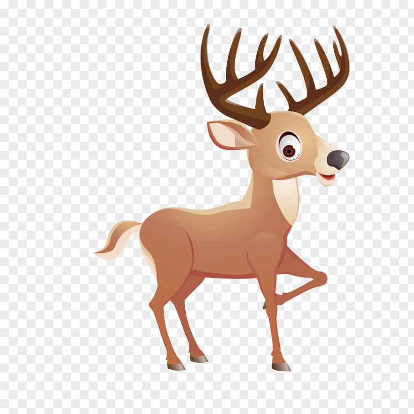 Sika Deer Illustration Icon PNG