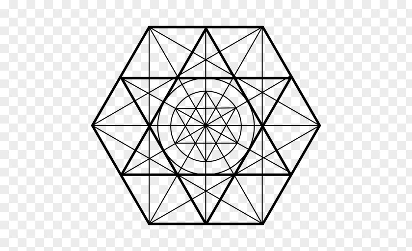 Triangle Sacred Geometry Hexagon PNG