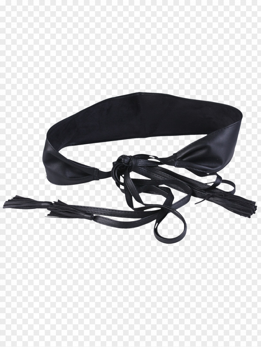 Lace Belt Leash Strap Black M PNG