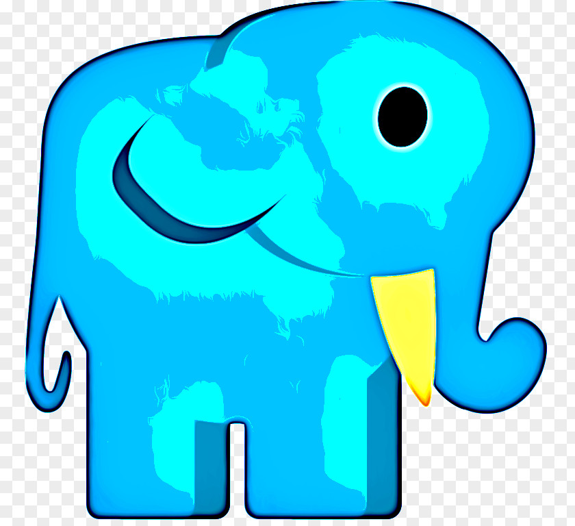 Line Art Aqua Elephant Background PNG