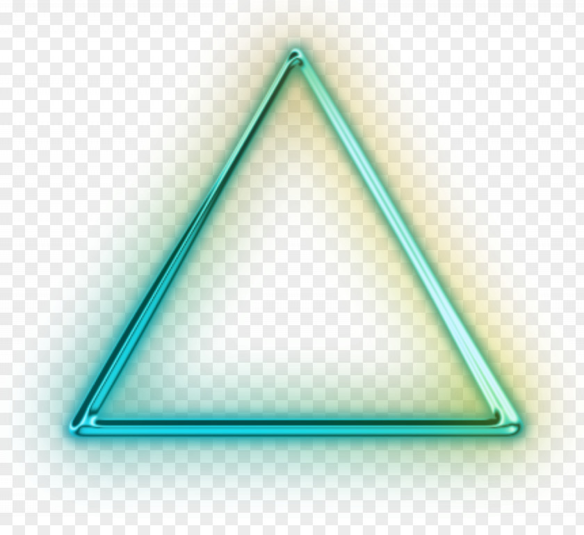 NEON Triangle Green C-Life Marketing Turquoise PNG