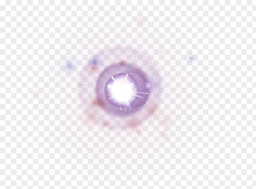 Purple Glow Light Effect Element Eye Circle Close-up Pattern PNG