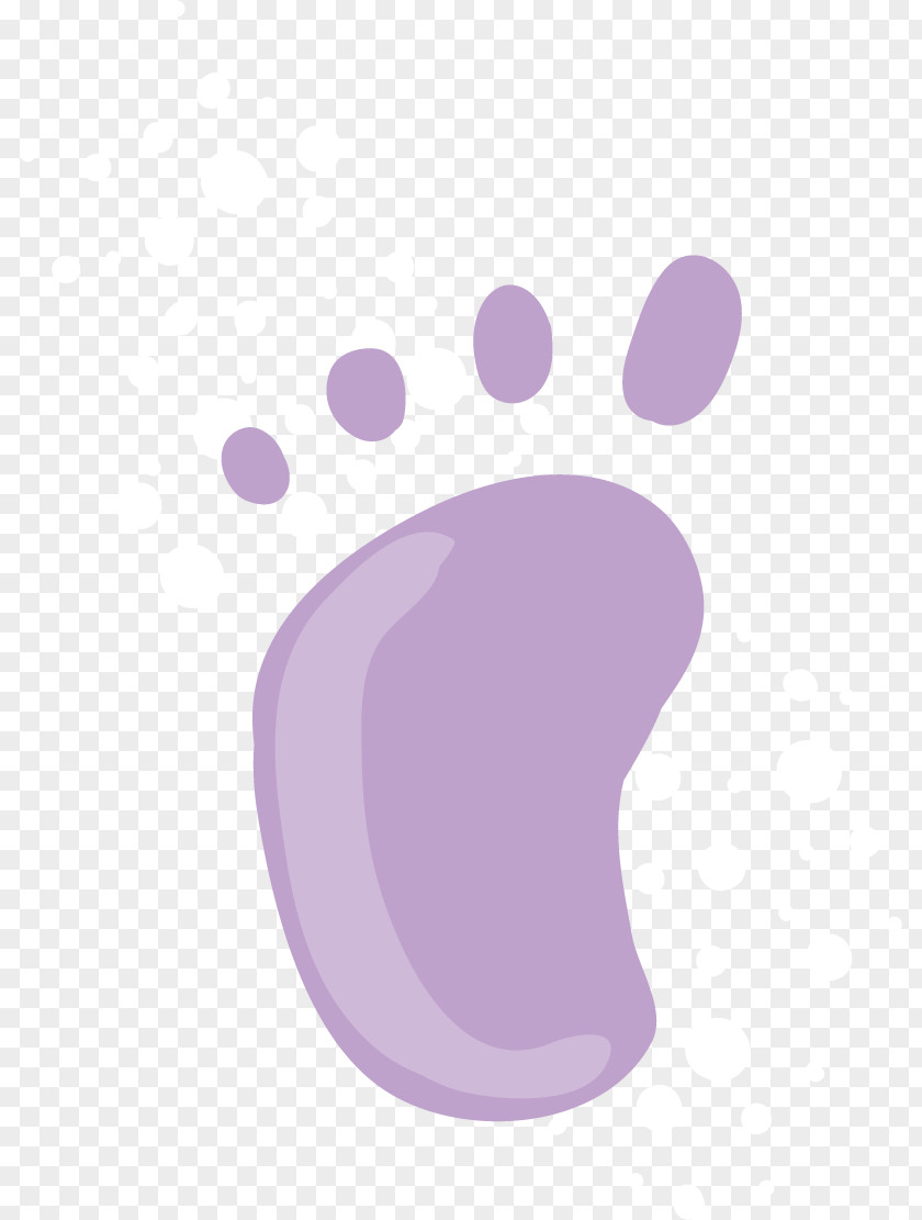 Vector Cartoon Footprints Feet Painted Material Footprint PNG