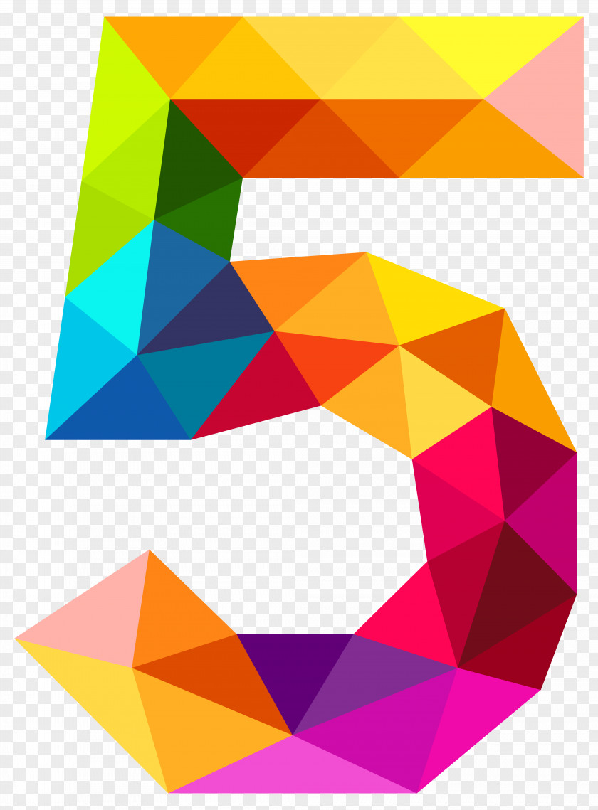 5 Number Triangle 0 Clip Art PNG