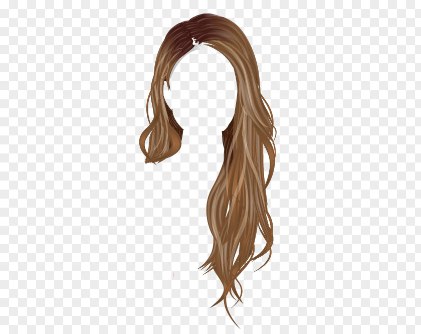 Cabelo Stardoll Brown Hair Wig PNG