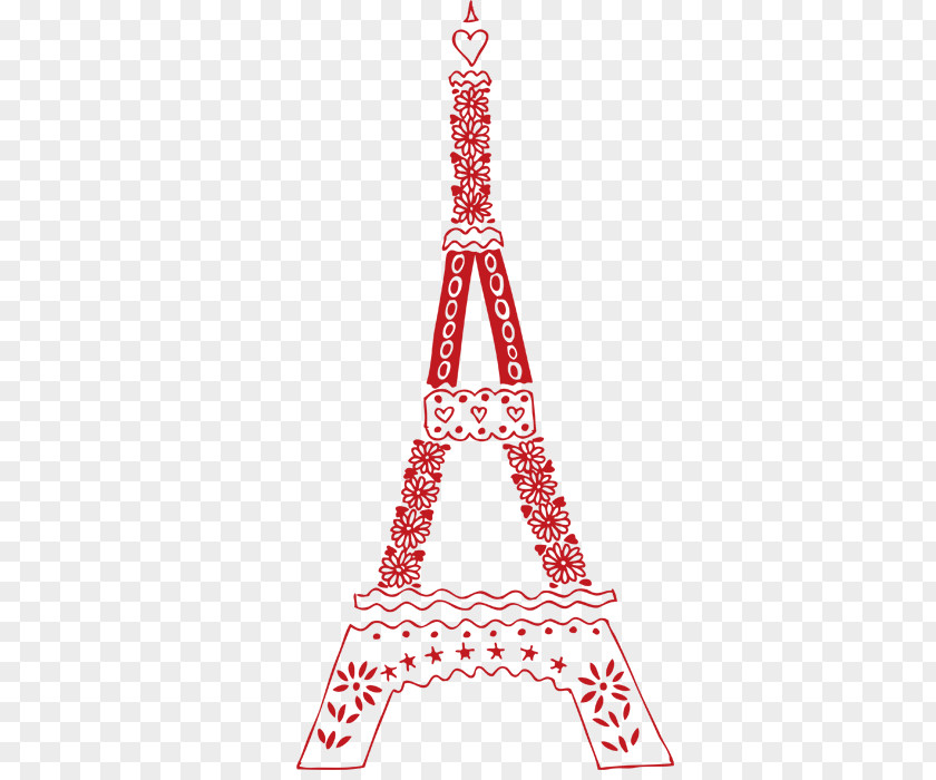 Cartoon Eiffel Tower Party Room PNG