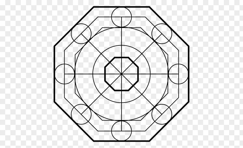 Circle Geometry Octagon Geometric Shape Point PNG