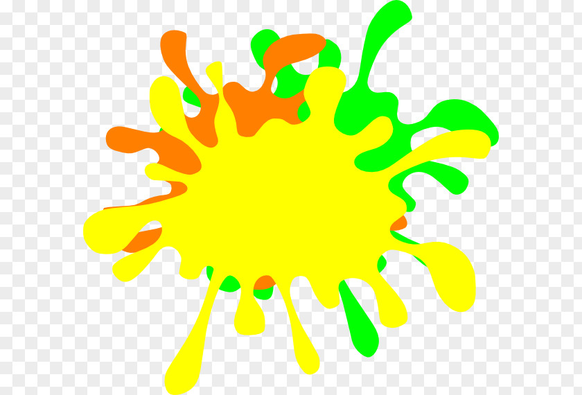 Color Splat Transparent Green Clip Art PNG