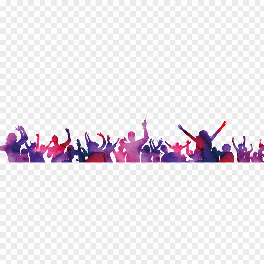 Crowd Image Vector Graphics Design PNG