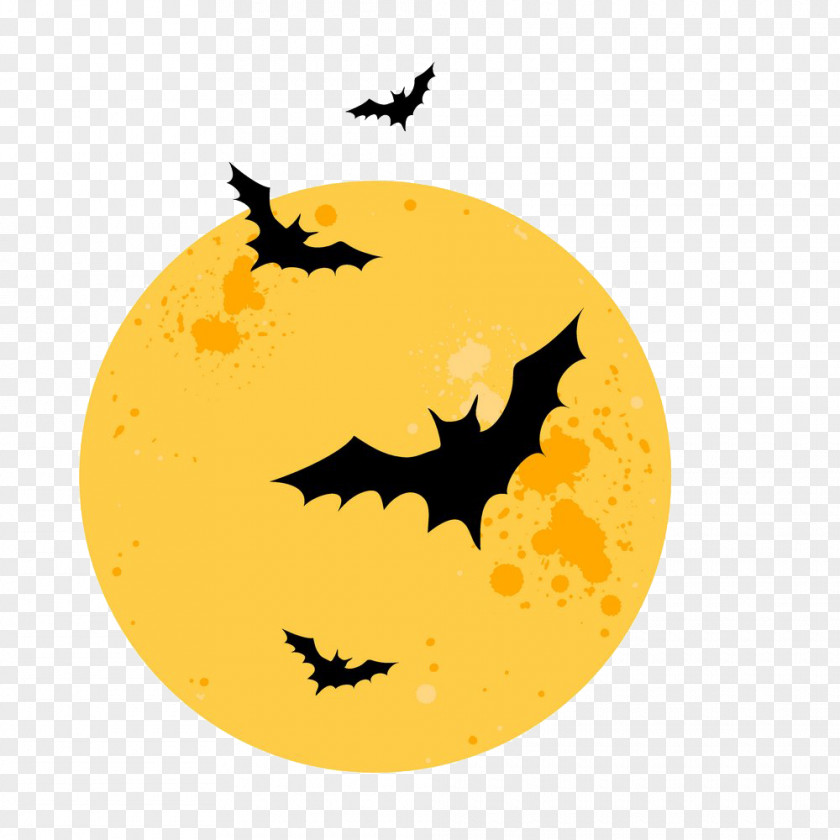 Full Moon Bat PNG moon bat clipart PNG