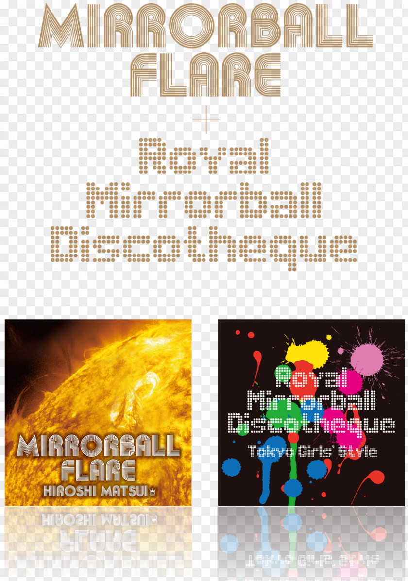 Mirrorball Poster Flare Tokyo Girls' Style Graphic Design Text PNG