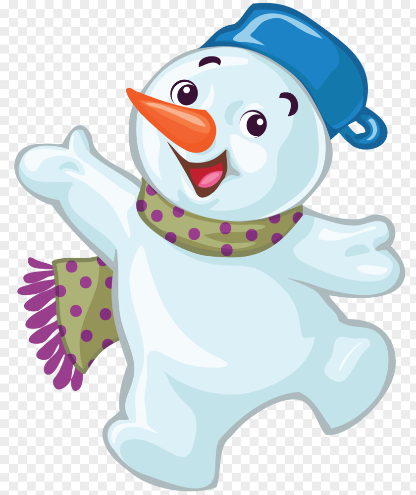 Snowman Christmas Cartoon PNG