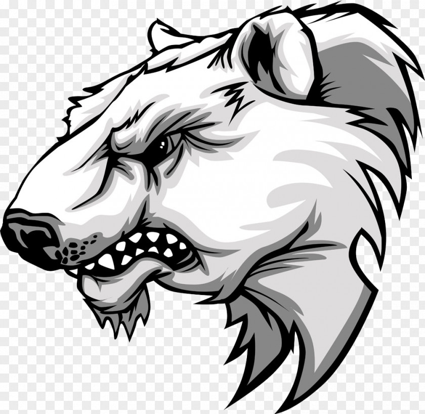 Vicious Polar Bear Royalty-free Clip Art PNG