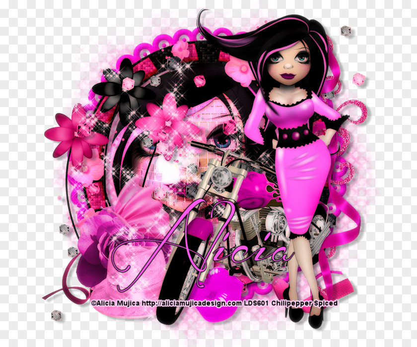 ALICIA MUJICA Graphic Design Doll Pink M PNG