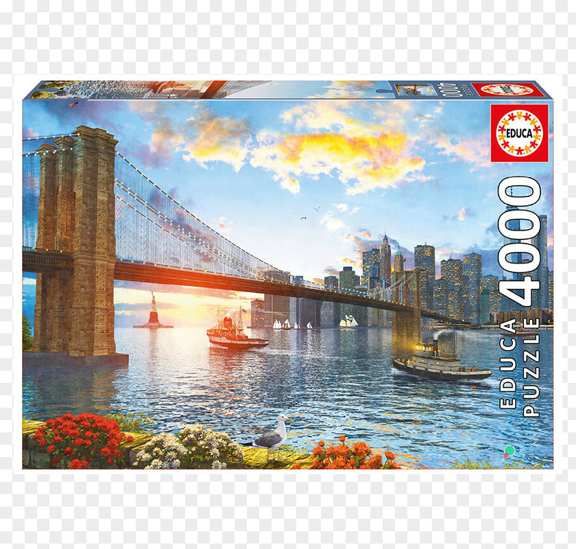 Bridge Brooklyn Jigsaw Puzzles Educa Borràs PNG