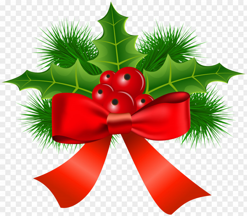 Christmas Holly Transparent Clip Art Decoration PNG