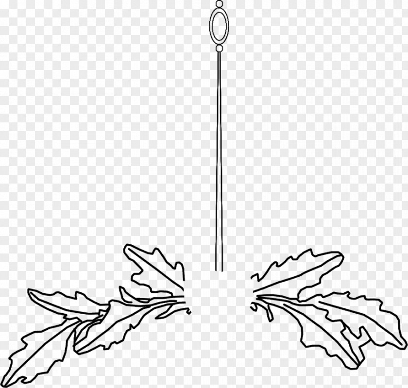 Oak Wreath Twig Line Art Body Jewellery Angle PNG