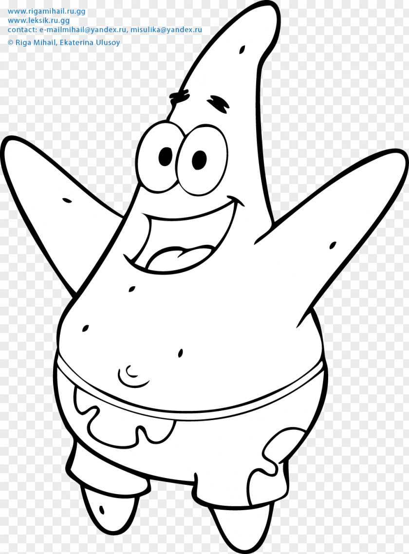 Patrick Star Coloring Book Child Animation PNG