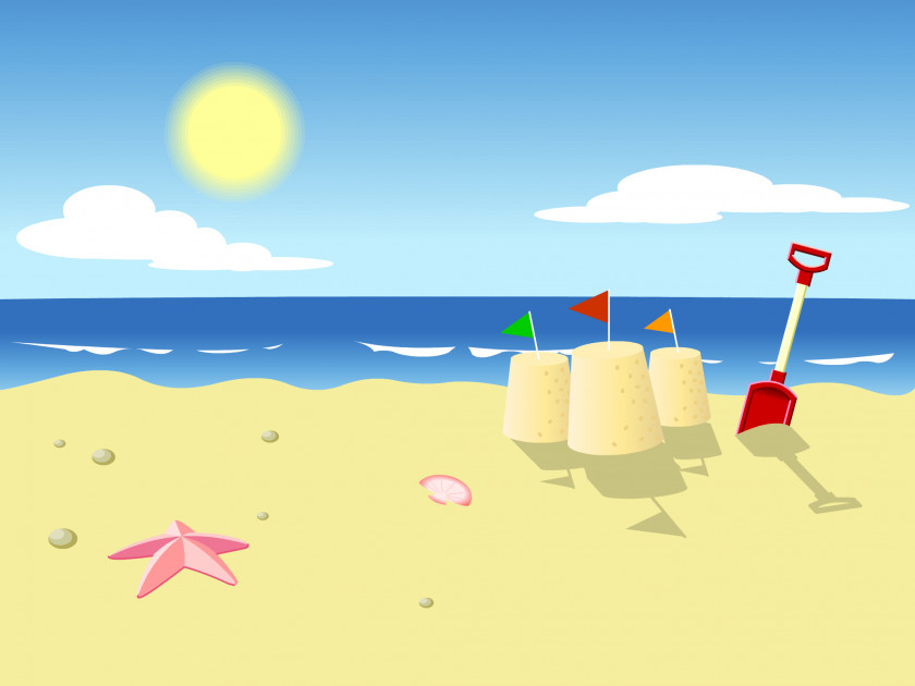 Sand Beach Animation Clip Art PNG