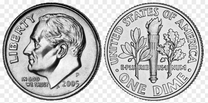 Coin Mercury Dime Penny Roosevelt Nickel PNG