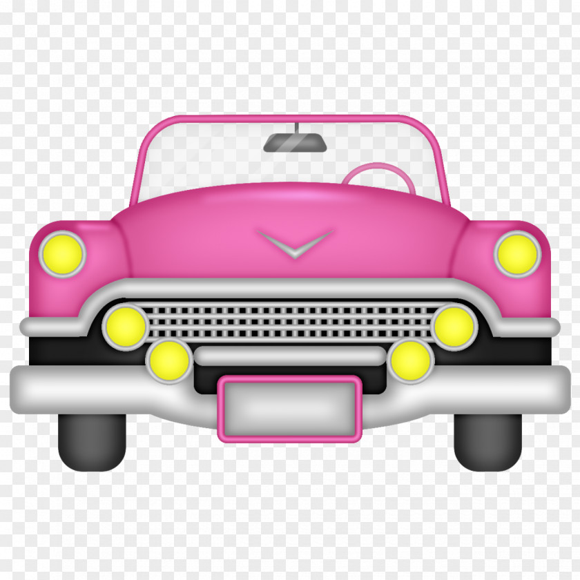 Pink Car PNG