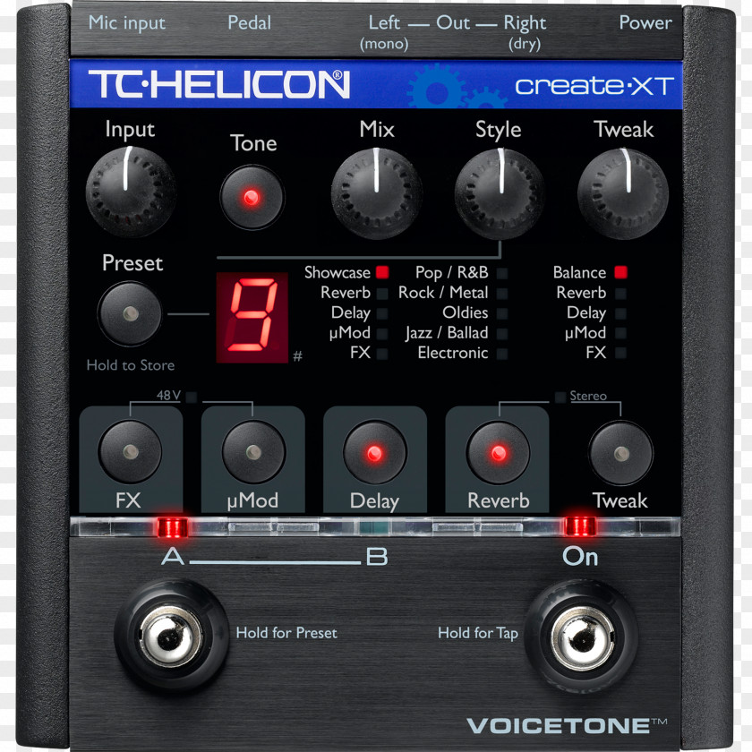 Singing TC-Helicon VoiceTone Harmony-G XT Effects Processors & Pedals TC Electronic PNG