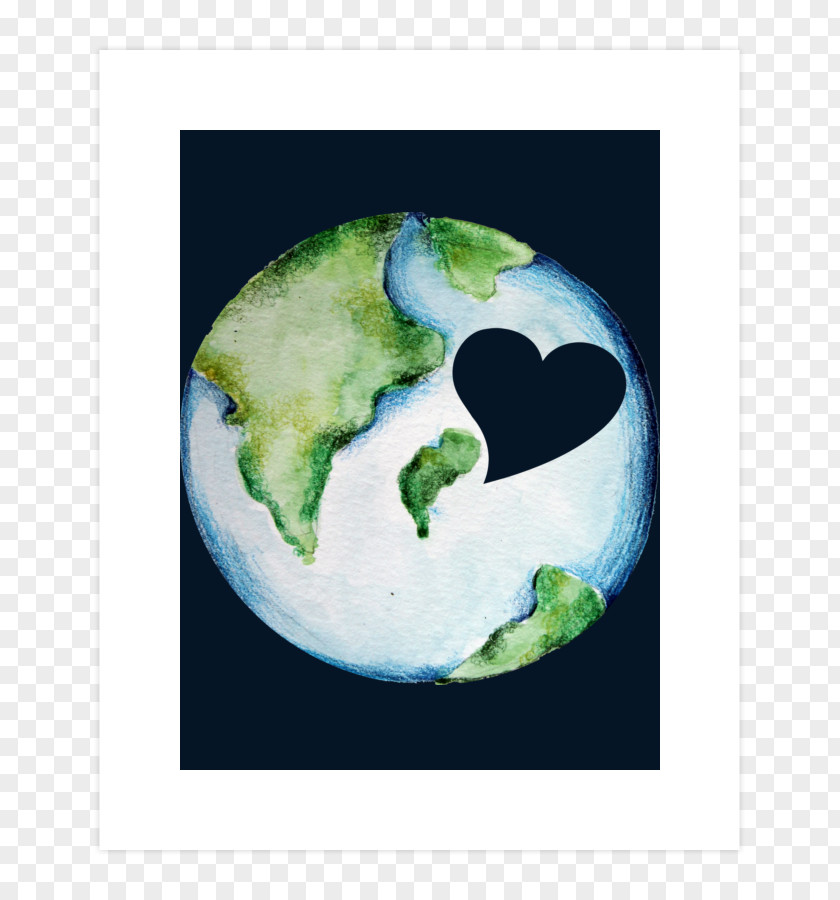 Earth International Mother Day Nature Watercolor Painting PNG