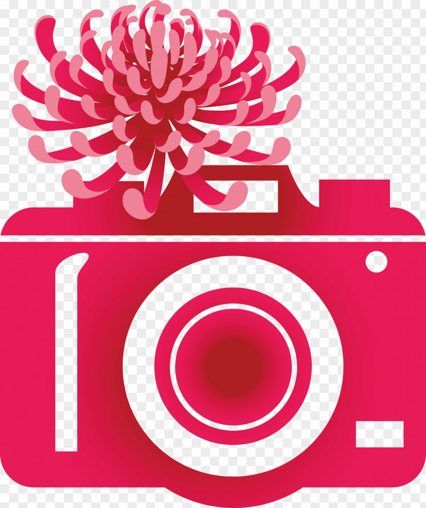 Camera Flower PNG