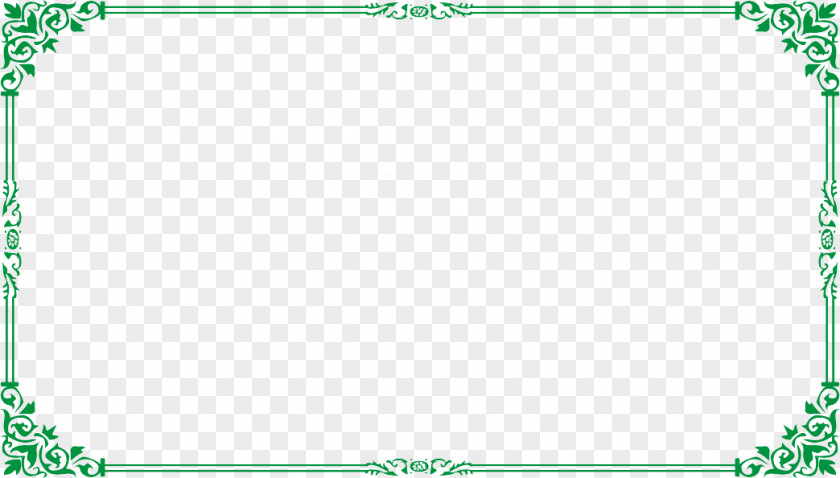 Green Frame Template PNG