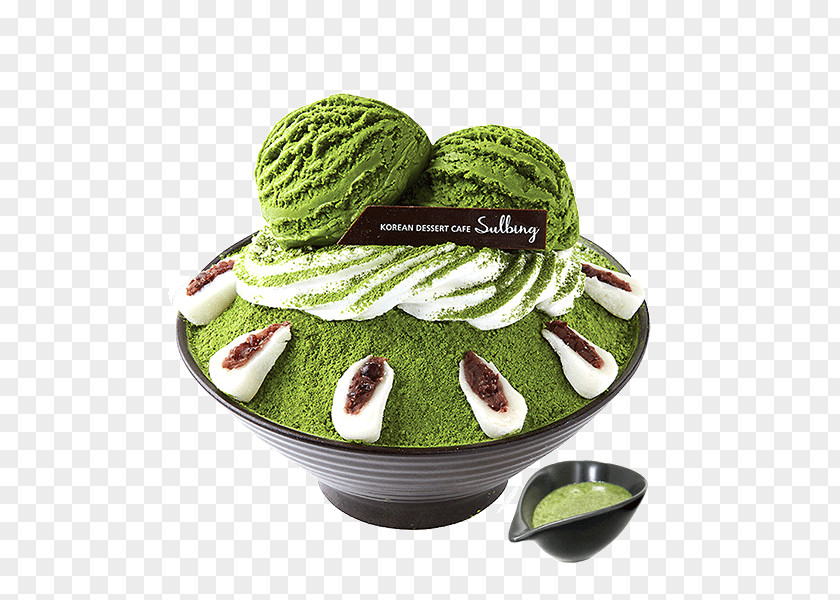 Green Tea Matcha Kakigōri Cafe PNG
