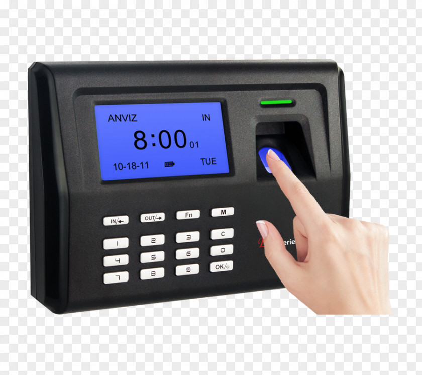 Integrated Machine Fingerprint Time And Attendance Biometrics Technology & Clocks PNG