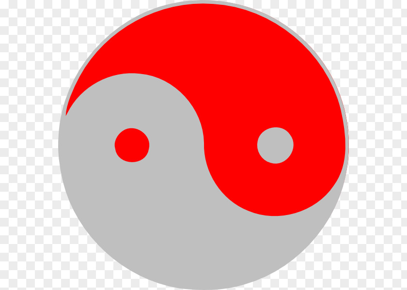 Yin Yang And Red Clip Art PNG